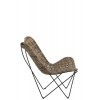 Chaise Lounge Rotin Naturel