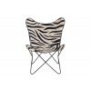 Chaise Salon Cuir/ Metal Zebre