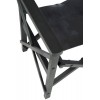 Chaise Regisseur Pliante Bois/Cuir Noir