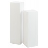 Socle Carre Bois Blanc Medium