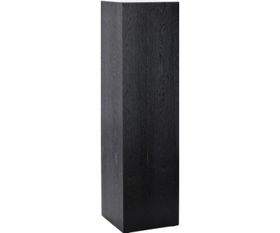 Socle Carre Bois Noir Medium