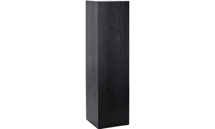 Socle Carre Bois Noir Medium