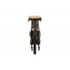 Socle Carre Bois Noir Small