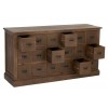 Commode 18 Tiroirs Bois Marron