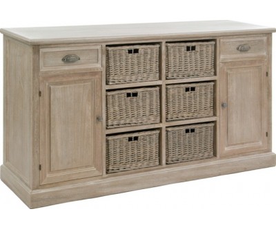 Dressoir 6panier 2tir 2p Bs Grey W