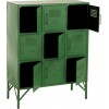 Armoire 9 Portes Metal Vert