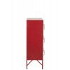 Armoire 9 Tiroirs Metal Rouge