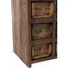 Armoire 12 Tiroirs Brut Bois Recycle Marron