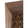 Armoire 12 Tiroirs Brut Bois Recycle Marron