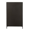 Armoire Animaux Safari 2 Portes Fer/Verre Noir