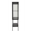 Armoire 3 Planches Metal/Verre Noir