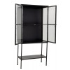 Armoire 3 Planches Metal/Verre Noir