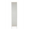 Armoire Ovale Metal/Verre Blanc