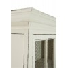 Vitrine 4 Planches/Gaze Bois Creme 110X45X195Cm