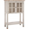 Armoire 2 Portes Vitre Bois/Verre Beige