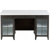 Bureau + 2 Portes Bois Noir/Blanc