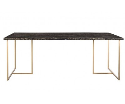 Table à manger gold design en acier or Blackbone