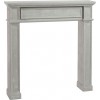 Cheminee Bois Antique Taupe 110X22X110Cm