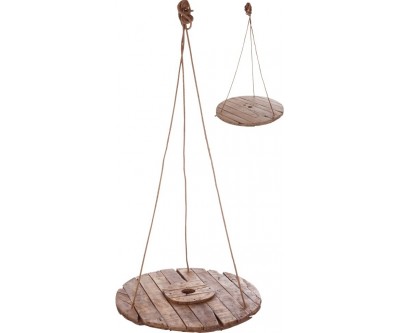 Table Suspendue Ronde Bois Naturel Cm