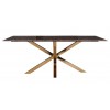 Table à manger gold design Blackbone Matrix gold