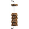 Etagere Murale Pour Bouteilles+Verres A Vin Bois Naturel