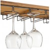 Etagere Murale Pour Bouteilles+Verres A Vin Bois Naturel