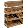 Etagere Murale Pour Bouteilles+Verres A Vin Bois Naturel