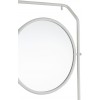 Etagere Miroir Rond Metal/Mdf Blanc