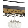 Etagere Verres A Vin Suspendus Metal Noir