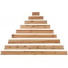 Planches Murales Forme De Pyramide Bois Naturel