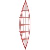 Etagere Canoe 5 Planches Metal Rouge