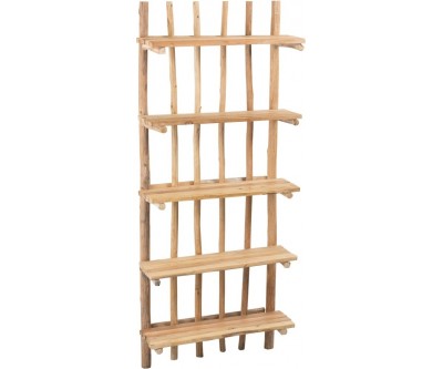 Etagere Murale 5 Planches Bois Naturel