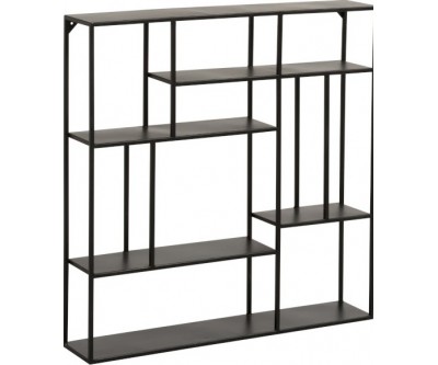 Etagere Murale 6 Niveaux Metal Noir