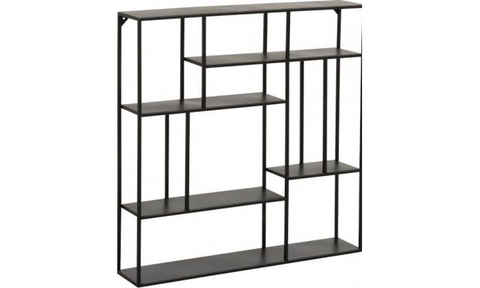 Etagere Murale 6 Niveaux Metal Noir