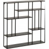 Etagere Murale 6 Niveaux Metal Noir