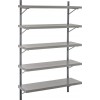 Etagere Murale Beton Finish 5 Planches Bois/Metal Gris