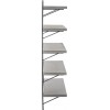 Etagere Murale Beton Finish 5 Planches Bois/Metal Gris