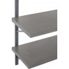 Etagere Murale Beton Finish 5 Planches Bois/Metal Gris