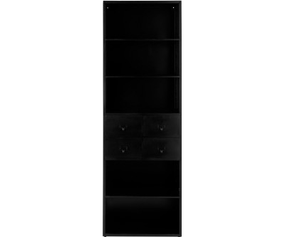 Armoire 5 Planches + 4 Tiroirs Metal Noir