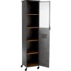 Armoire Longue 5 Planches Metal Gris