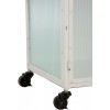 Armoire Haute 2 Portes/1 Tiroir Metal Blanc