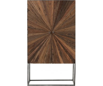 Armoire Bar Shanil 2 Portes Bois/Me Na