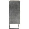 Armoire Shanil 2 Portes Bois/Metal Naturel/Gris