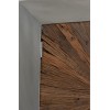 Armoire Shanil 2 Portes Bois/Metal Naturel/Gris