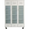 Armoire 3 Portes/3 Tiroirs Metal Blanc