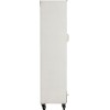 Armoire 3 Portes/3 Tiroirs Metal Blanc
