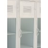 Armoire 3 Portes/3 Tiroirs Metal Blanc