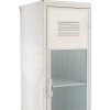 Armoire 3 Portes/3 Tiroirs Metal Blanc