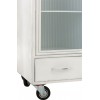 Armoire 3 Portes/3 Tiroirs Metal Blanc