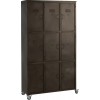 Armoire Sur Roues 9 Portes Metal Gris